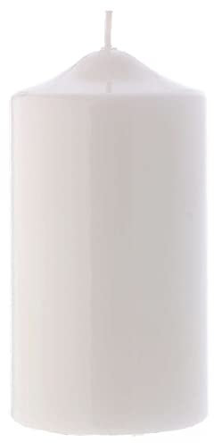 Holyart Candele, ceri, ceretti: Candelotto Liturgico Lucido Ceralacca 15x8 cm bianco