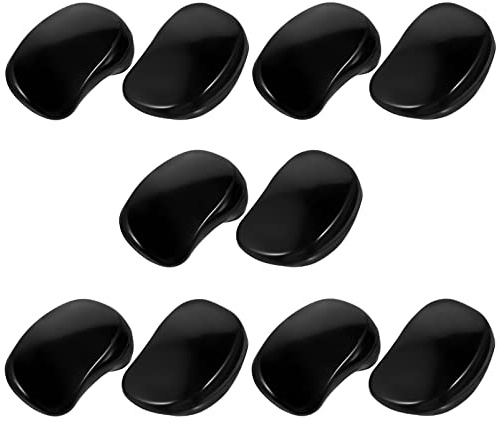 Plastic Hair Dyeing Earmuffs 10pcs Black for Hair Coloring | Portable Design, Personal and Professional Use, Keep Ear Clean, Pack of Ten