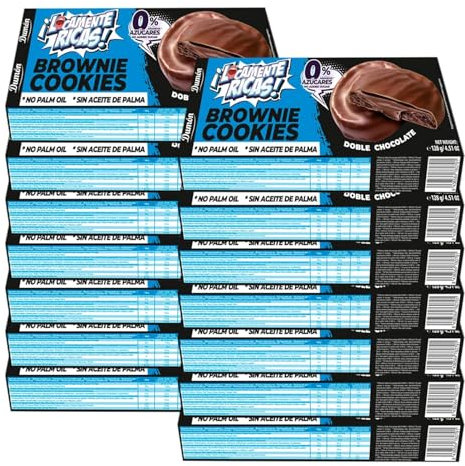 DUMON Galletas Zero Sin azucar Locamente Ricas 14 Locamente Ricas (Doble Brownie)