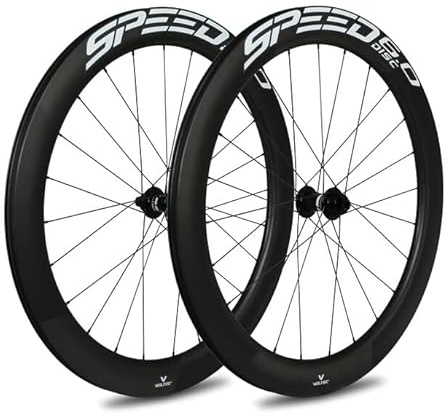 Veltec Unisex – Erwachsene Laufradsatz Speed 6.0 18mm SR Disc XDR QR, schwarz/weiß, 622-18