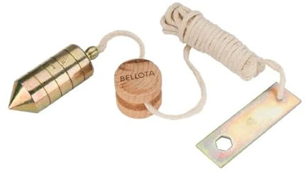 La zappa Piombo per muratore completo di cordino da 5 metri e disco in legno (500 grammi)