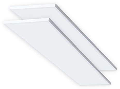 Plafon LED Techo, Plafones Para Techo LED, Panel LED 120x30, Fluorescente Cocina, Candeeiro Teto Cozinha, Candeeiro De Teto, Lampara Cocina (Pack 2)