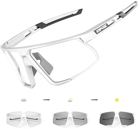 KAPVOE Photochromic Cycling Glasses Men Women Mountain Bike Sunglasses Clear MTB Sports Glasses K182