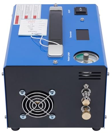 awolsrgiop 4500psi PCP Kompressor, 300Bar PCP Hochdruckluftkompressor Automatisch Stoppen Luftpump PCP Luftkompressor, 250W 12V PCP Hochdruckpumpe mit Transformator für Aufblasflasche PCP Inflator