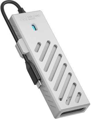 NVMe M.2 Gehäuse M.2 NVMe SSD Gehäuse zu USB Adapter mit 10 Gbps Übertragung für NVMe PCle M-Key & M+B Key SSD
