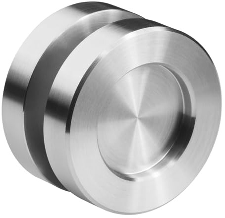 SOTECH 1 coppia Maniglie per porte scorrevoli KAJA Ø 50 mm in acciaio inox | spazzolato per in vetro