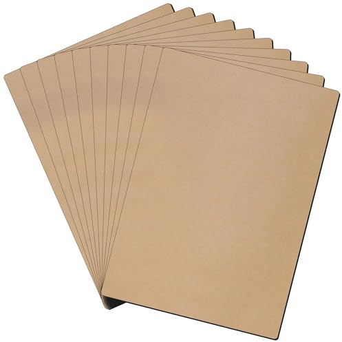 LLPT Fogli Magnetici Adesivi 10 Pezzi 12.7CMx17.8CM Carta Magnetica Adesiva | Foglio Magnetico Flessibile da Frigorifero per Foto, Immagini, Istruzione, Fai da Te, Lavoretti e Cartelli