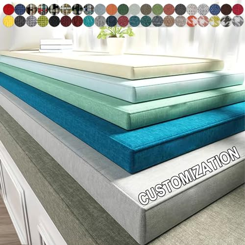CuLtp Benutzerdefinierte Fenster Sitzkissen Indoor, Bankauflage Sitzkissen FüR Erkerfenster, Bankauflage Outdoor Nach Ma, Sitzkissen Eckbank, FüR Outdoor, GartenmöBel, Terrasse, Drinnen