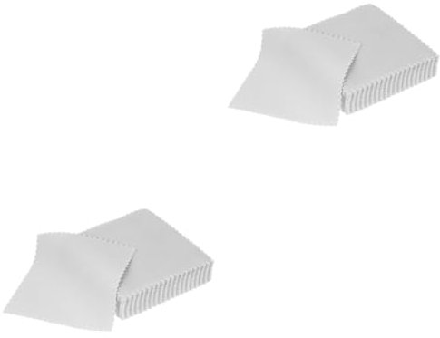 VALICLUD 4 Ensembles Chiffon De Nettoyage Boîte Nettoyer Bloc De Polissage Chiffon De Polissage De Bijoux Argenterie Chiffon Propre Pour Les Bijoux Tissu De Bijoux Suède Grey 50 Pièces * 4