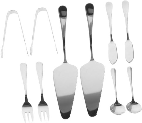 LIGIGWASH 16 Pièces Lot De Spatules à Gâteau Avec Fourchette Et Cuillère Outil De Service Réutilisable Pour Pâtisseries Biscuits Et Gâteaux