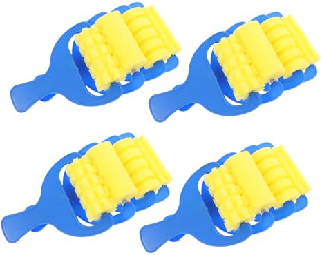 Gatuida 12piezas Rodillo De Pinceles De Esponja para Niño Niña Cepillos De Pintura Livianos para Pintar y Colorear Herramientas Seguras para Niño Niña Edad Preescolar y Jardín De Infancia