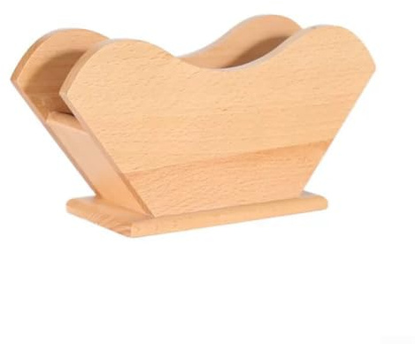 Supporto per filtro da caffè in legno per filtri di carta quadrati a forma conica, organizza ordinatamente i filtri sul piano di lavoro per un facile accesso