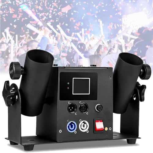 Macchina spara coriandoli, macchina spara coriandoli elettrica, DMX 512 e telecomando, spara coriandoli digitale per feste con DJ, discoteche, matrimoni, palchi, concerti.