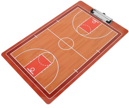 POPETPOP Pizarra de Baloncesto Borrable en Seco, Tablero Táctico Portátil para Entrenadores, Superficie Fácil de Limpiar, Tamaño Mediano, Equipo de Entrenamiento y Estrategia Deportiva