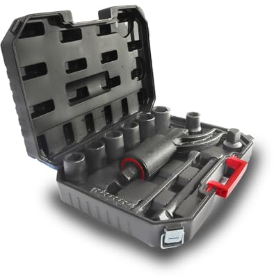 BITUXX® Drehmomentverstärker Drehmomentvervielfältiger 5500 nm Drehmomentschlüssel 11 tlg Set mit 24,27,30,32,33,36,38 mm Stecknüssen
