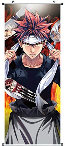 CoolChange großes Food Wars! Rollbild/Kakemono aus Stoff, 100x40cm
