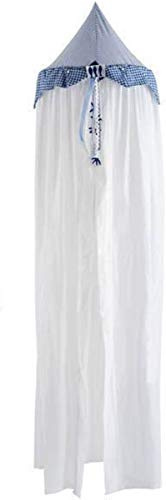 Betthimmel weiß blau Karo Fische Fish Coming Kids 50107110 Vichy Baldachin