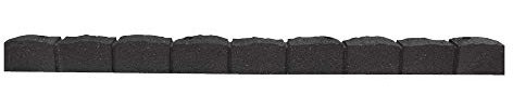 Ribimex Bordure de parterre 120x7x8 cm gris anthracite