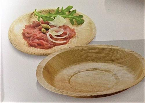 Pack Vaisselle écologique biodégradable Complet Rond en Palmier 25 Personnes
