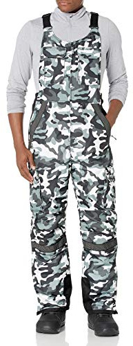ARCTIX Tundra Ballistic Bib Overalls with Added Visibility, Salopette con Bretelle Uomo, A6 Camo Nero, Large (36-38W 36L)