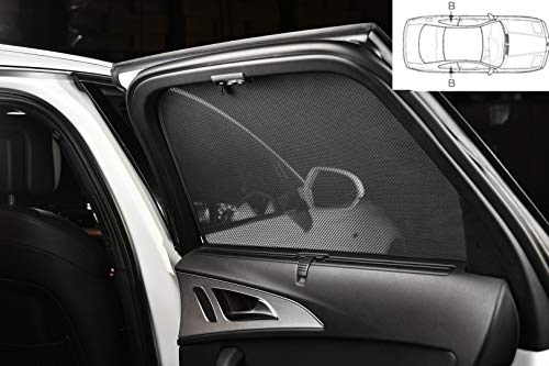 Car Shades Passgenaue Sonnenschutzblenden | kompatibel mit Fiat 500 3 türer 2007- (2-teilig)