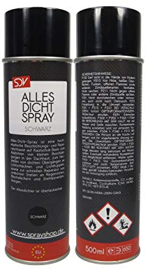 SDV Chemie Allesdichtspray schwarz 3x 500ml Sprühdichtung Dichtungsspray Versiegelung