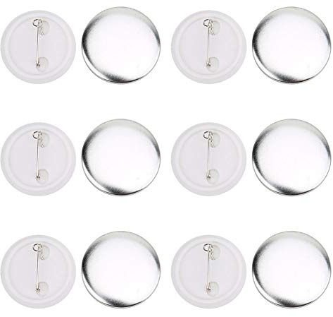 QANYEGN Rundes Abzeichen Groes, Buttons Anstecker zum Selbstgestalten, Rohlingsknpfe Runde Abzeichen Buttons zur Anfertigung individueller Abzeichen