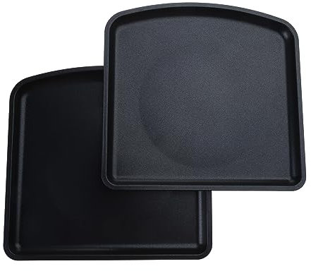 SCUDGOOD Abtropfschale Für Heißluftfritteuse 2 Stück Antihaftbeschichtet Öl Abtropfschale Ofen Abtropfschale Für Heißluftfritteuse Für PowerXL 6QT 10QT Abtropfschale Für Grills Kaffee Mit Abflussloch
