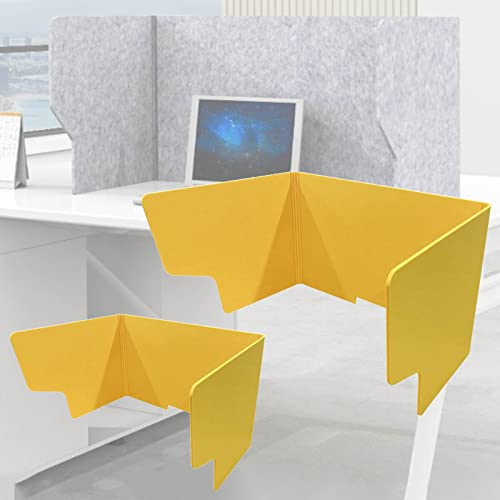 2 Stück leichte Schreibtisch-Trennwand, freistehende Schreibtisch-Sichtschutzwand kann Lärm und visuelle Ablenkungen reduzieren, akustische Trennwand, Faltbare tragbare Büro-Trennwand