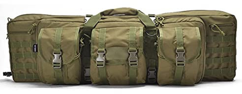 ANSNOW Gewehrkoffer Doppelter Langer Weicher Gewehrkoffer, Taktische Karabiner-Gewehrtasche Für Den Außenbereich, Multifunktionaler Langer Waffenkoffer, Für Aufbewahrung Und Transport, Abschließbare
