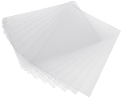 SOLUSTRE Blattschutzhüllen Im A4-format Mit Löchern 290 X 213 Mm 10er-pack Displayhüllen Für Werbezeitschriften Und Festliche Dekorationen Sicheres Abs-material