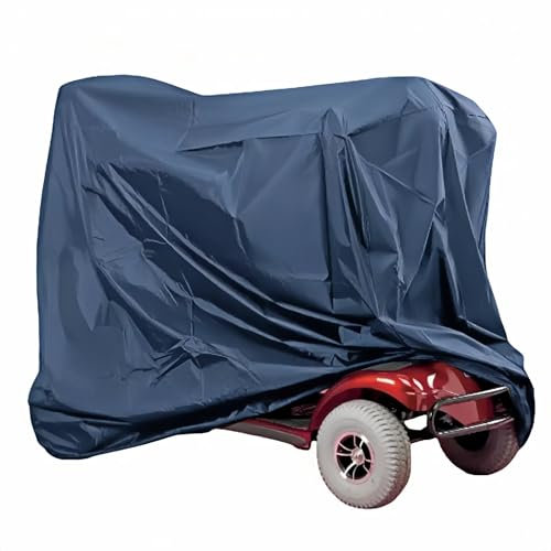 Mobility Scooter Cover Waterproof Outdoor 140x69x92cm - Ultimate Rain, UV, Wind Protection Waterproof Mobility Scooters accessories Wheelchair cover Machine Washable (Navy Blue)