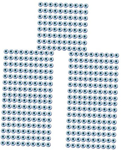 TEHAUX 1000pcs Evil Eye Charm Beads Beads for Crafting Halloween Sweets Eyeballs