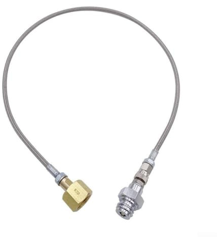 Manguera de cabeza de cobre, manguera de alta presión de adaptador de tubo de cabeza de cobre de 90 cm, adaptador de tanque de presión de gas (CGA320)