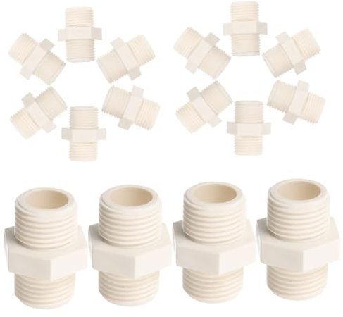 POPETPOP Adattatori Per Acqua Riutilizzabili 20 Pezzi Raccordo Per Tubi in Plastica Connettori Filettati Per Fornitura