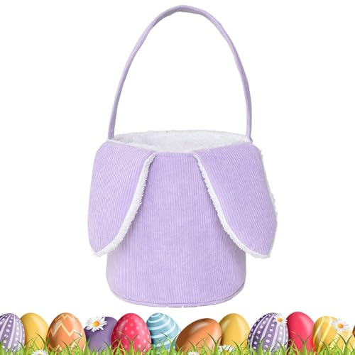Cesta Conejo Peluche Pascua Lindo Almacenamiento Caramelos Conejito Orejas