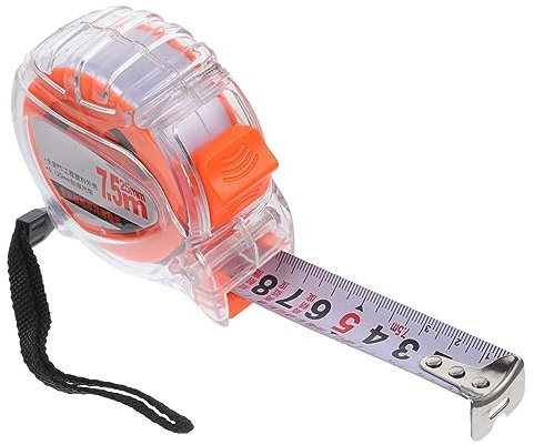 Gadpiparty 7.5m Nastro Metrico in Metallo da Strumento di Misurazione Nastro Custodia Abs Ergonomica Scala Chiara Fisso di Professionale Colore Casuale
