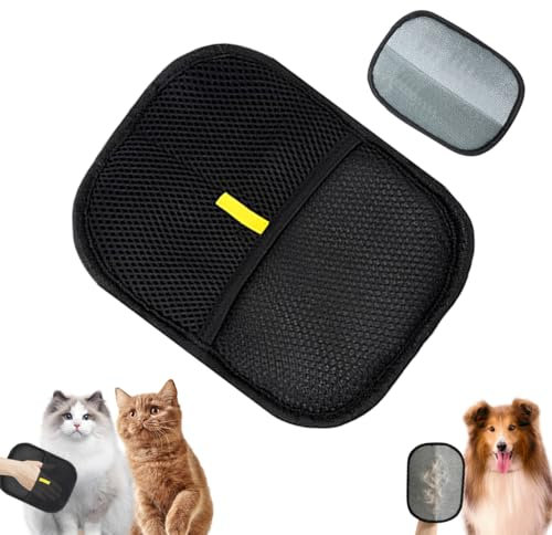 QIMMU Guantes de Aseo versátiles,Guantes de Aseo de Doble Cara Mascotas,Guantes De Depilación Estática Hands Pet,Guantes de eliminación de estática para pelos de Mascotas,Limpiar el Pelo de Mascotas