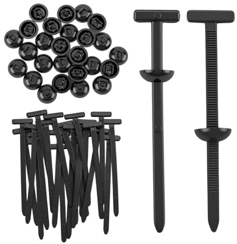 Clips universales para revestimiento de puerta de coche, bridas de nailon y remaches de plástico para fijación segura, remaches de plástico autobloqueantes para revestimiento de puerta de coche (50)