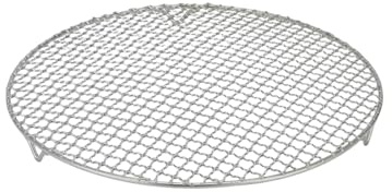Benyong Edelstahl Grillrost Rund Mit 2cm Füßen Ø10-42.5cm - Universelles Kochgitter Für Heißluftfritteusen, Backöfen & Dämpfer - Robustes Grillrost Edelstahl Rund Als Grillgitter
