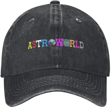 Astroworld Cactus-Jack Hiphop Gorra de béisbol Casual de algodón T-Travis Scott Sun Cap para Hombres y Mujeres al Aire Libre Gorrasajustables Acti Vi Ties