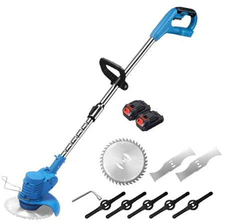 Cortadora De Césped Eléctrica De 21 V Y 1500 W, Cortadora De Césped Inalámbrica, Cortadora De Césped Plegable De Longitud Ajustable, Cortadora De Césped Eléctrica, Herramientas De Jardín Poda Eficaz