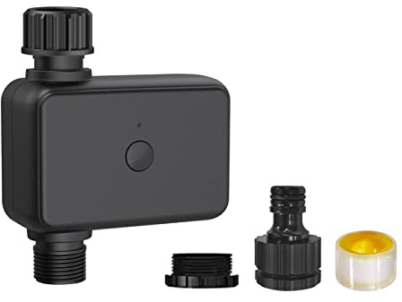 Tuya Sprinkler Timer Bluetooth Edition App Controlled Garden Automatisch Smart Water Timer Delay Function Messing Einlassauslass, Standard 6mm Faden für Rasenwässern geeignet