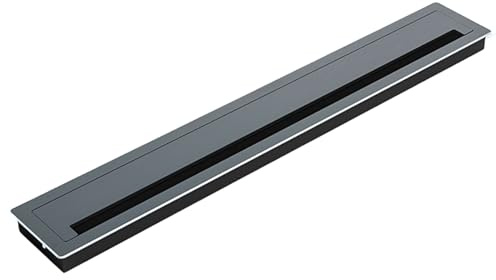 Desk Cable Tidies Grommet Set Metal Rectangle Cord Cover With Brush Interior Multipurpose Metal Desk With Brush Computer Table