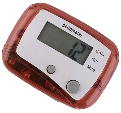 Schrittzähler zum Gehen, kleine Entfernung, Meilen/km Schrittzähler | Laufschrittzähler mit Clip für Männer, Frauen, Kinder, Erwachsene, Senioren