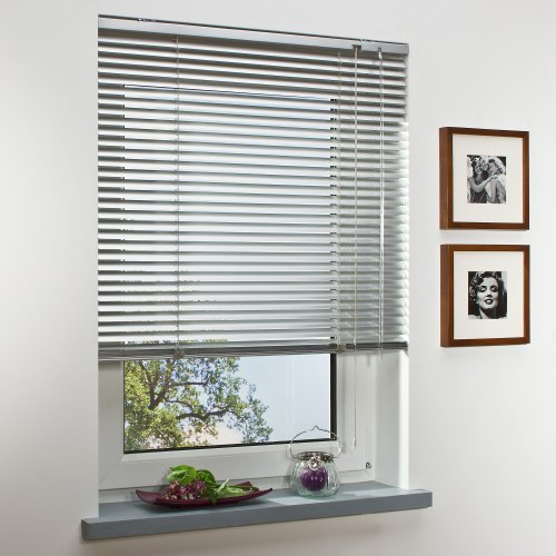 Cocoon Aluminium-Jalousie Jalousette Fensterjalousie Alu | 160 x 175 cm | Silber