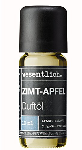 wesentlich. Duftöl Zimt-Apfel 10ml - feiner Duft für Diffuser und Lampe - als Raumduft oder zur Kerzenherstellung - pure Premium Öle aus Deutschland