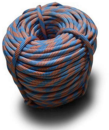 DESERT & FOX Outdoor Notfallseil, Camping Seil, Kletterseil, Durchmesser 9 mm, 10 m/20 m/30 m/50 m, verschleißfest, hohe Festigkeit, Wanderzubehör, Unisex, blau, 30m/98.4ft