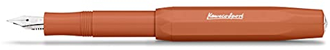 Kaweco SKYLINE SPORT Füllhalter Fox I Premium Füllfederhalter für Tintenpatronen mit hochwertiger Stahlfeder I Füllfederhalter 13 cm I Füller in Orange I Federbreite: EF (Extra Fein)