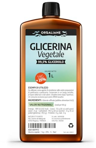 Glicerina Vegetale 1 L - Origine Naturale - Orgaliane
